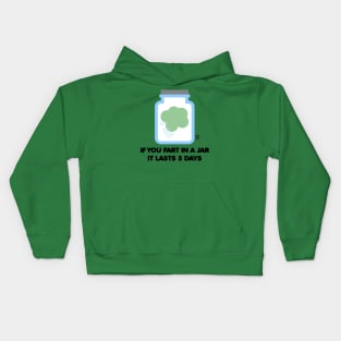 FART IN JAR Kids Hoodie